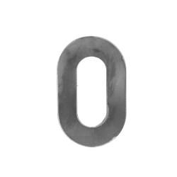 Číslo domové 0, 120x80x3mm, hladké, bez povrchovej úpravy Číslo domové 0, 120x80x3mm, hladké, bez povrchovej úpravy